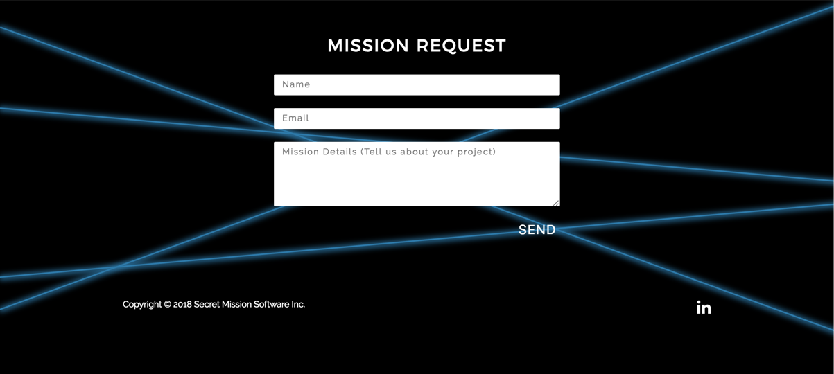 Secret Mission site, Contact section